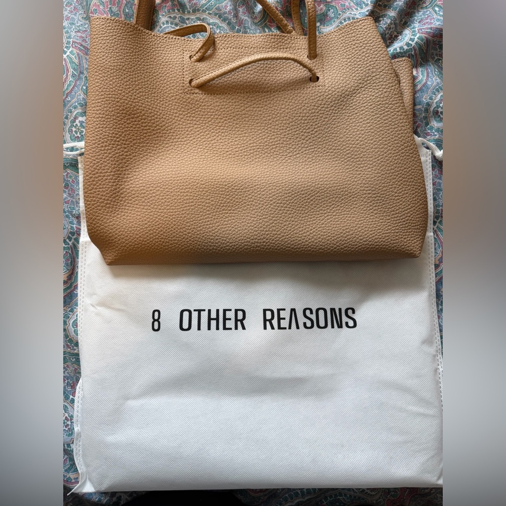 8 Other Reasons Vegan Leather Slouchy Bucket Bag – $149 Value